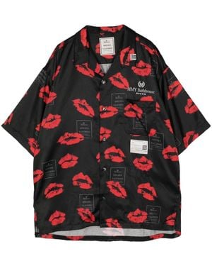 Maison Mihara Yasuhiro Graphic-Print Shirt - Red