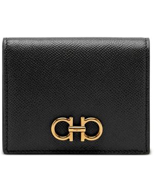 Ferragamo Gancini Calfskin Wallet - Black
