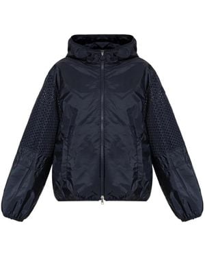 Moncler Hooded perforated jacket - Azul
