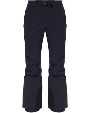 Moncler Buckle-Detail Padded Pants - Blue