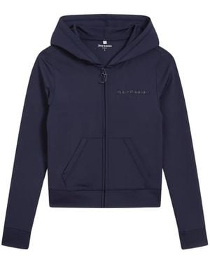 Juicy Couture Logo-Print Zip-Up Hoodie - Blue