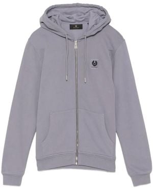 Belstaff Sudadera Con Capucha Y Parche Del Logo - Gris
