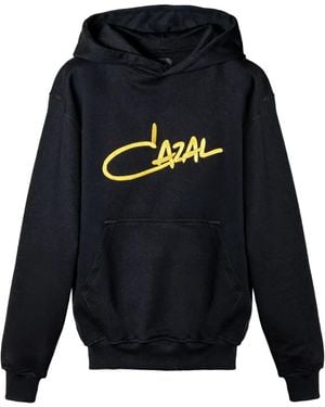 Cazal Embroidered Hoodie - Blue