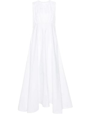 Jil Sander Cotton Poplin Maxi Dress - White