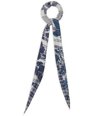 Pierre Louis Mascia Aloeuw Floral-Print Scarf - Blue
