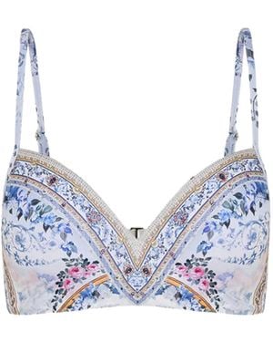 CAMILLA Season Of The Siren Bikini Top - Blue