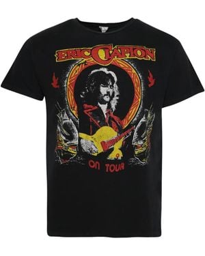 MadeWorn Eric Clapton On Tour T-Shirt Met Grafische Print - Zwart