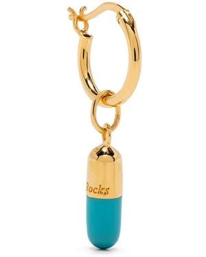 True Rocks Single Pill Hoop Earring - Multicolour