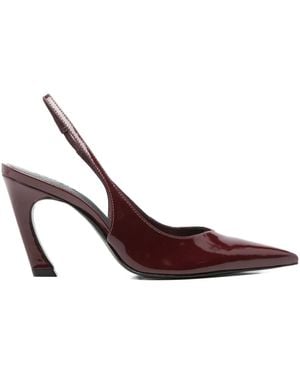 SCHUTZ SHOES 90mm Pointed-toe Slingback Pumps - ブラウン
