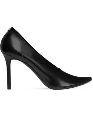 Courreges 100Mm Translucent Court Shoes - Black