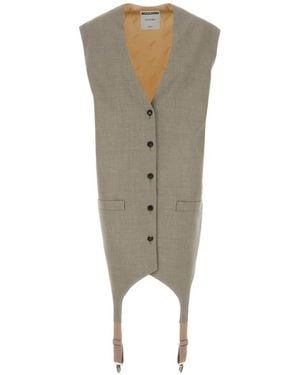 Moschino V-Neck Waistcoat - Green
