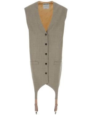 Moschino Chaleco Con Cuello En V - Verde