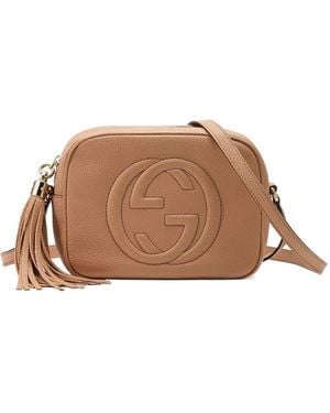 Gucci Disco bag soho pequeño de piel - Neutro