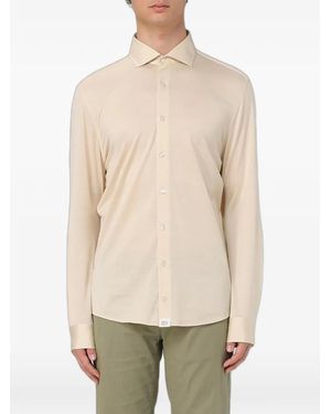 Peuterey Cotton Long-Sleeve Shirt - Natural