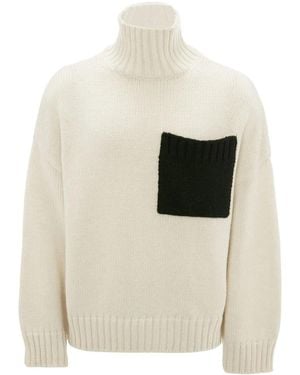 JW Anderson Jersey Con Bolsillo De Parche - Blanco