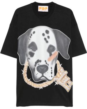 PDF T-Shirt À Imprimé Graphique - Black