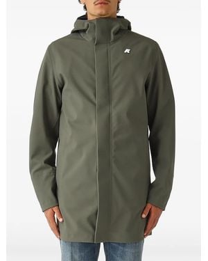K-Way Zip-Fastening Coat - Green