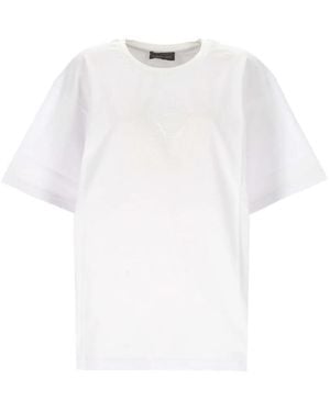 Lorena Antoniazzi Graphic Insert T-Shirt - White