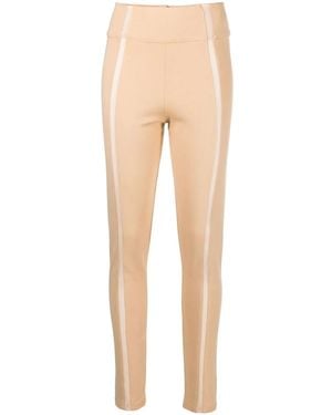 Philipp Plein Sheer-Panel Leggings - Natural