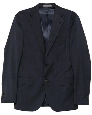 Corneliani Traje A Rayas Diplomáticas - Azul