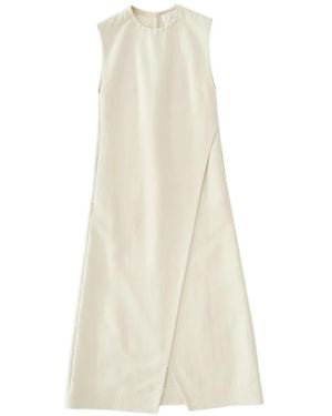 Studio Nicholson Corus Asymmetric Midi Dress - White