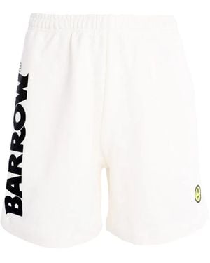 Barrow Logo-Print Track Shorts - White