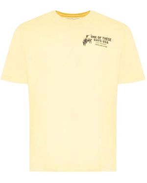 One Of These Days Break On Through Graphic-Print T-Shirt - Yellow
