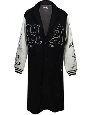 Haculla Bestickter Mantel Mit Baseballärmeln - Schwarz