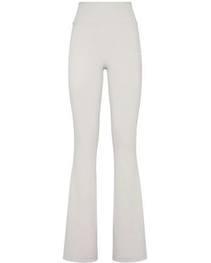 Philipp Plein Logo Bootcut Leggings - White