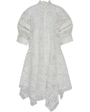 3.1 Phillip Lim Lace High-Neck Dress - Grey