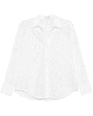 MC2 Saint Barth Sangallo Embroidery Blouse - White