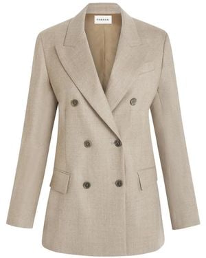 P.A.R.O.S.H. Double-Breasted Blazer - Natural