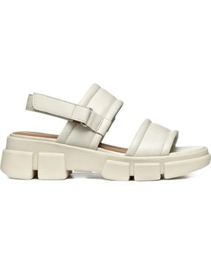 Geox Lisbona Double-Strap Sandals - White