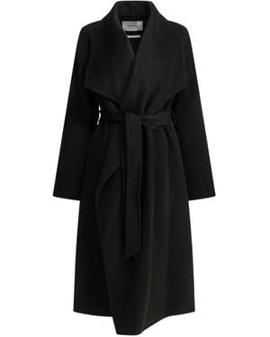 IVY & OAK Belted Shawl-Collar Coat - Black