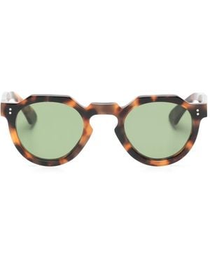 Lesca Lunettes De Soleil À Monture Géométrique - Vert