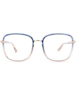 Chloé Brille Mit Eckigem Gestell - Blau