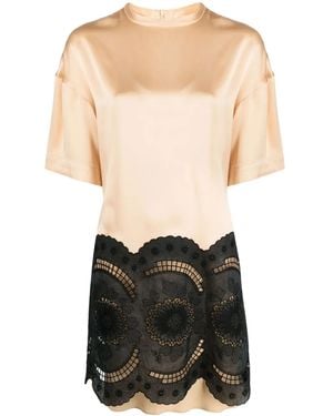 Stella McCartney Lace-Embroidered Minidress - Black