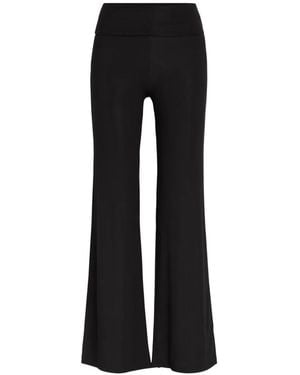Tala Ribbed Flare-Leg Pants - Black