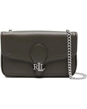 Ralph Lauren Chain-Strap Flap Wallet - Gray