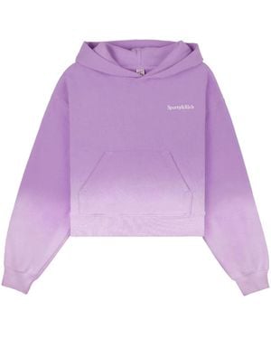 Sporty & Rich Sudadera Dip Dye con capucha - Morado