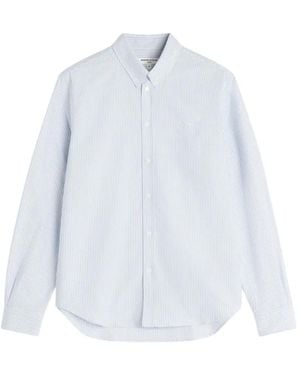 Maison Kitsuné Fox Stripe Regular Shirt - White