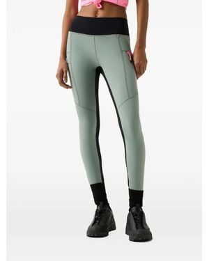 Bogner Fire + Ice Leggings Candra Con Logo - Verde