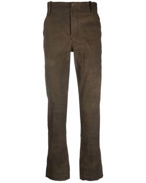 Uma Wang Straight-Leg Chino Trousers - Brown