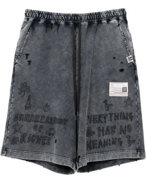 Maison Mihara Yasuhiro ブリーチ ショートパンツ - グレー
