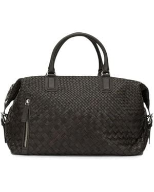 Officine Creative Armour 019 Woven Leather Tote Bag - Black