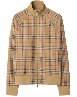 Burberry Check Sportjacke - Braun