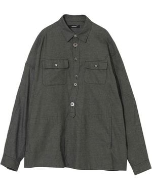 Undercover Check-Pattern Shirt - Grey