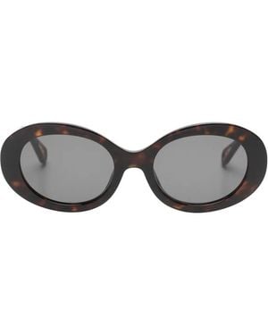 Zadig & Voltaire Tortoiseshell-Effect Round-Frame Sunglasses - Grey