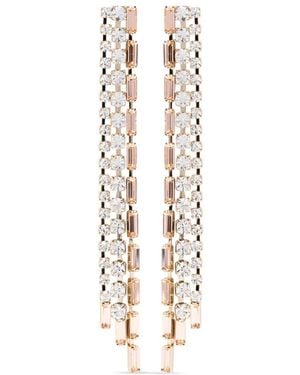 Rosantica Crystal-Embellished Drop Earrings - White