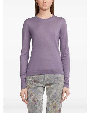 Ralph Lauren Long-Sleeve Knit Top - Purple